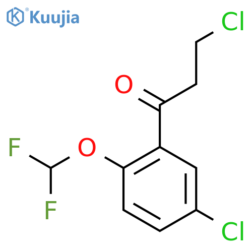 3,5'-Dichloro-2'-(difluoromethoxy)propiophenone structure