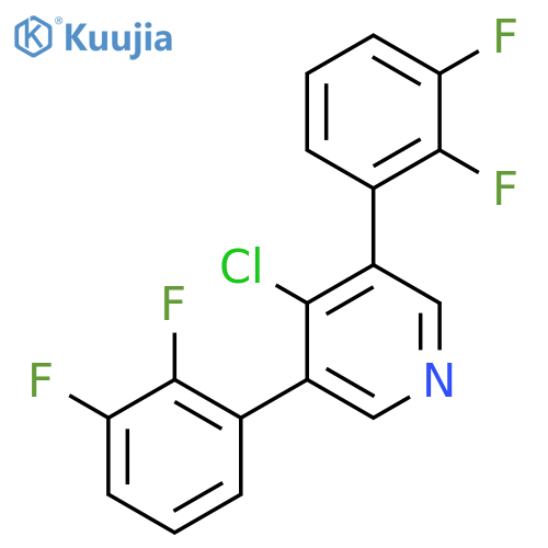 3,5-Bis(2,3-difluorophenyl)-4-chloropyridine structure