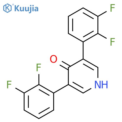 3,5-Bis(2,3-difluorophenyl)-4-hydroxypyridine structure