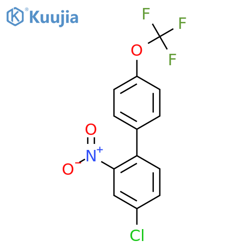 4-Chloro-2-nitro-4'-(trifluoromethoxy)biphenyl structure