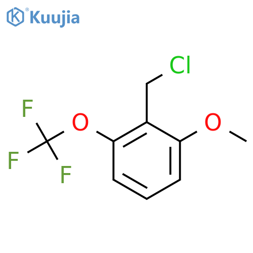2-Methoxy-6-(trifluoromethoxy)benzyl chloride structure