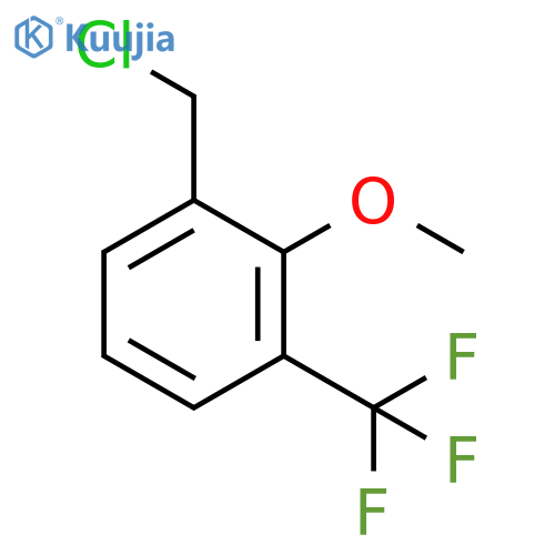1-(chloromethyl)-2-methoxy-3-(trifluoromethyl)benzene structure