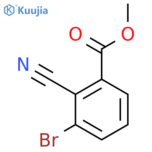 Methyl 3-bromo-2-cyanobenzoate structure
