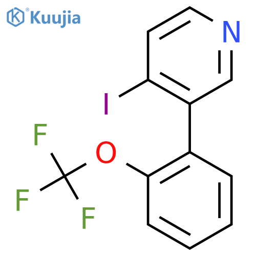 4-Iodo-3-(2-(trifluoromethoxy)phenyl)pyridine structure