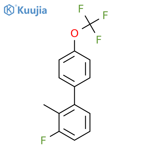 3-Fluoro-2-methyl-4'-(trifluoromethoxy)biphenyl structure