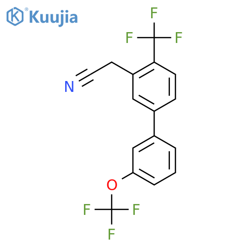 3'-(Trifluoromethoxy)-4-(trifluoromethyl)biphenyl-3-acetonitrile structure