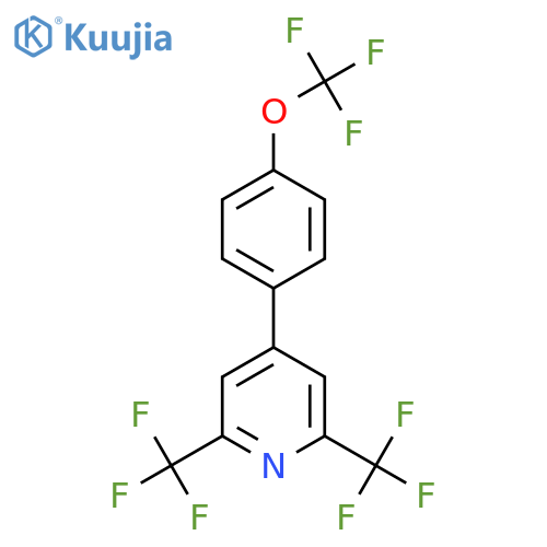 2,6-Bis(trifluoromethyl)-4-(4-(trifluoromethoxy)phenyl)pyridine structure