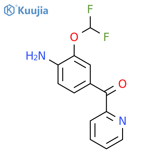 2-(4-Amino-3-(difluoromethoxy)benzoyl)pyridine structure