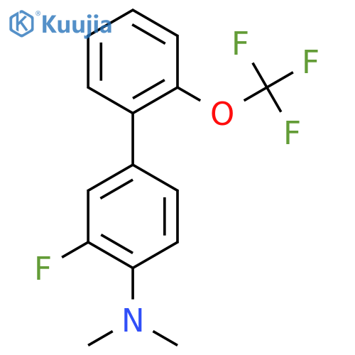 (3-Fluoro-2'-(trifluoromethoxy)biphenyl-4-yl)-dimethylamine structure