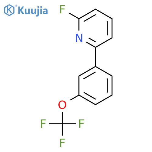 2-Fluoro-6-(3-(trifluoromethoxy)phenyl)pyridine structure