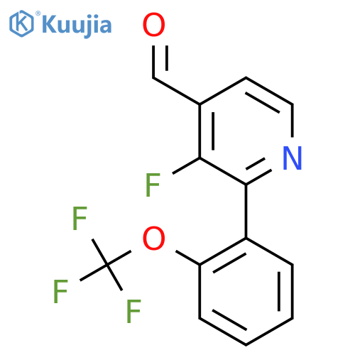 3-Fluoro-2-(2-(trifluoromethoxy)phenyl)isonicotinaldehyde structure