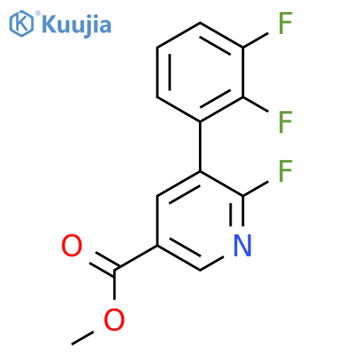 Methyl 5-(2,3-difluorophenyl)-6-fluoronicotinate structure