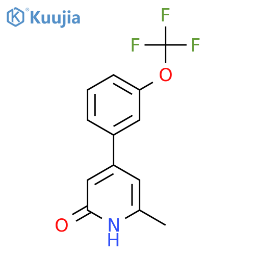 2-Hydroxy-6-methyl-4-(3-(trifluoromethoxy)phenyl)pyridine structure