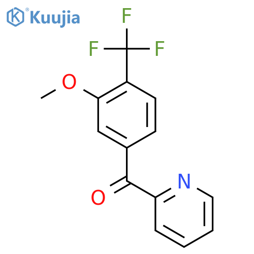 2-(3-Methoxy-4-(trifluoromethyl)benzoyl)pyridine structure