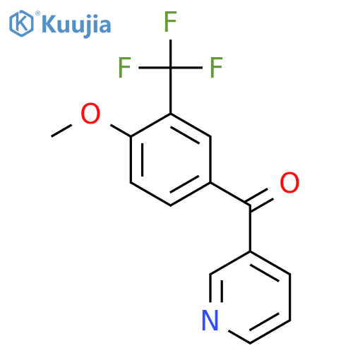 3-(4-Methoxy-3-(trifluoromethyl)benzoyl)pyridine structure