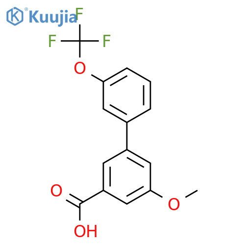 5-Methoxy-3-(3-trifluoromethoxyphenyl)benzoic acid structure