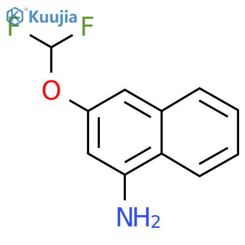 4-Amino-2-(difluoromethoxy)naphthalene structure