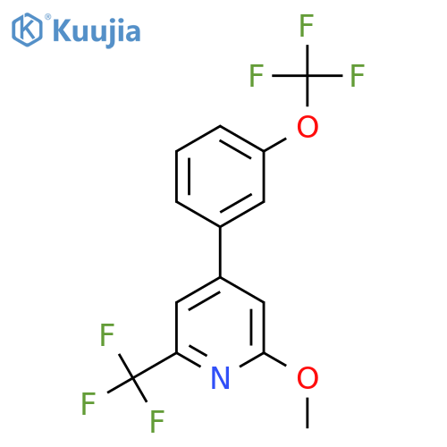 2-Methoxy-4-(3-(trifluoromethoxy)phenyl)-6-(trifluoromethyl)pyridine structure