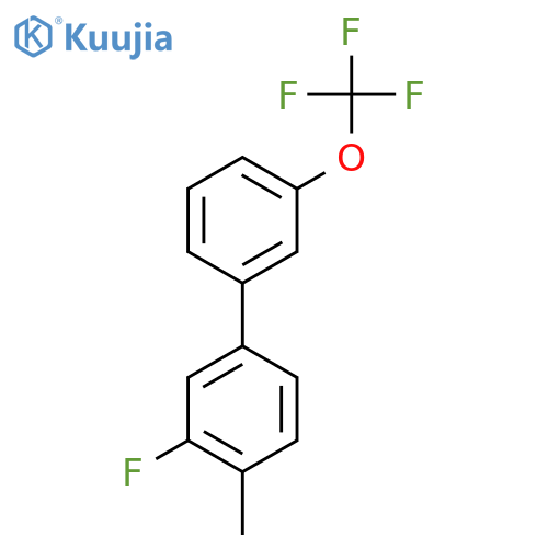 3-Fluoro-4-methyl-3'-(trifluoromethoxy)biphenyl structure