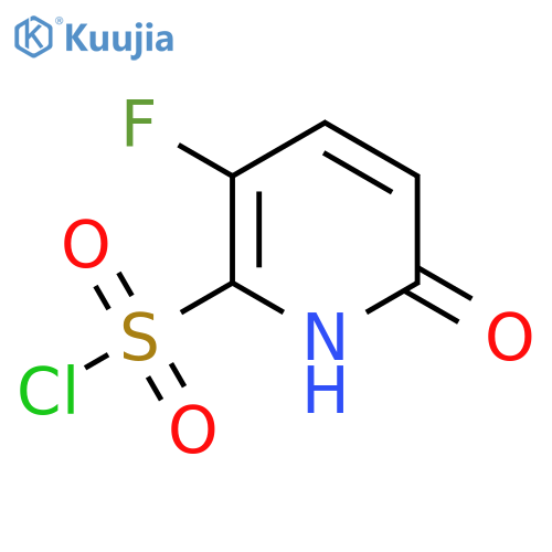 3-Fluoro-6-hydroxypyridine-2-sulfonyl chloride structure