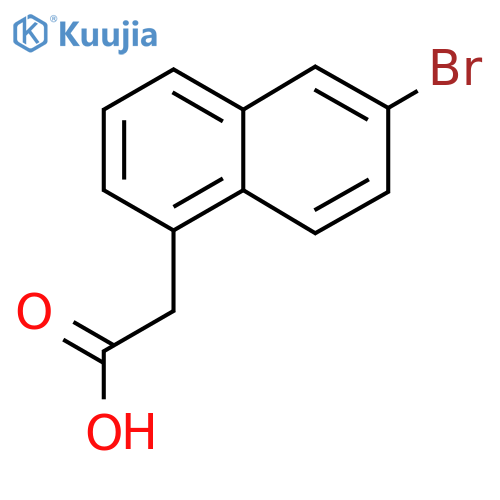 6-Bromonaphthalene-1-acetic acid structure