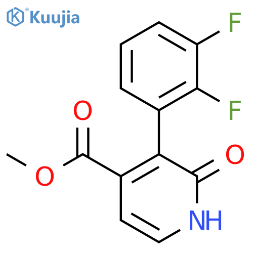 Methyl 3-(2,3-difluorophenyl)-2-hydroxyisonicotinate structure