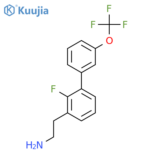 2-Fluoro-3'-(trifluoromethoxy)biphenyl-3-ethylamine structure
