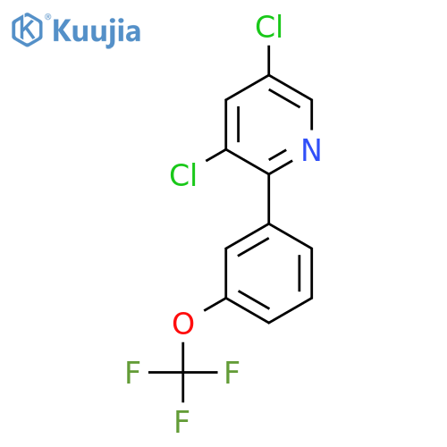 3,5-Dichloro-2-(3-(trifluoromethoxy)phenyl)pyridine structure