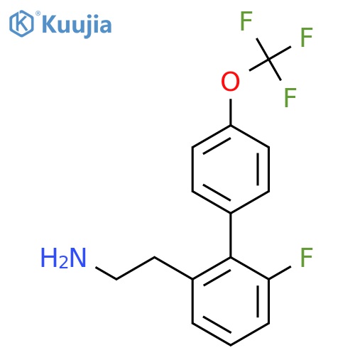 6-Fluoro-4'-(trifluoromethoxy)biphenyl-2-ethylamine structure