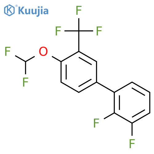 2,3-Difluoro-4'-(difluoromethoxy)-3'-(trifluoromethyl)biphenyl structure