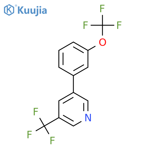 3-(3-(Trifluoromethoxy)phenyl)-5-(trifluoromethyl)pyridine structure