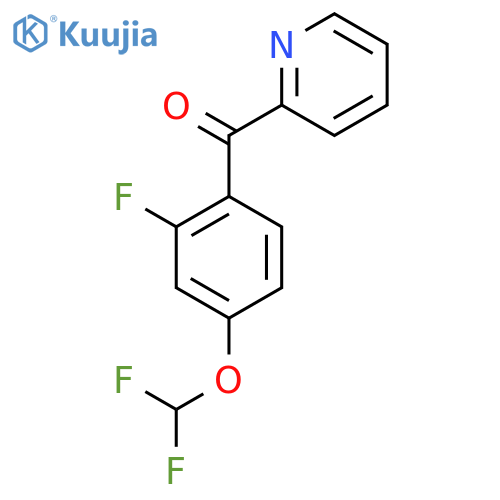 2-(2-Fluoro-4-(difluoromethoxy)benzoyl)pyridine structure