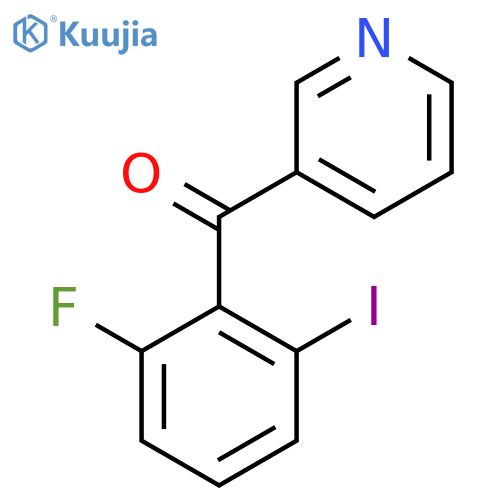 3-(2-Fluoro-6-iodobenzoyl)pyridine structure