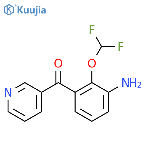 3-(3-Amino-2-(difluoromethoxy)benzoyl)pyridine structure