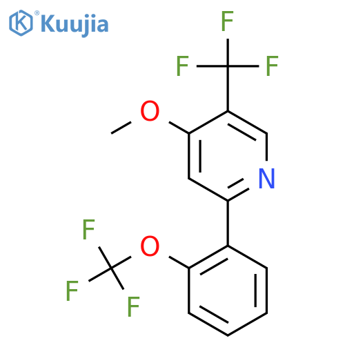 4-Methoxy-2-(2-(trifluoromethoxy)phenyl)-5-(trifluoromethyl)pyridine structure