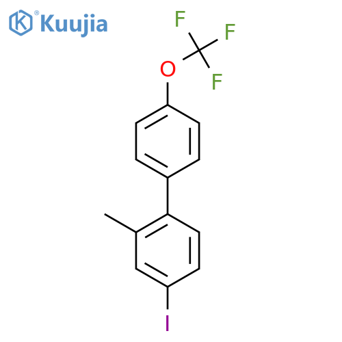 4-Iodo-2-methyl-4'-(trifluoromethoxy)biphenyl structure