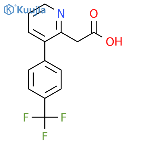 3-(4-(Trifluoromethyl)phenyl)pyridine-2-acetic acid structure