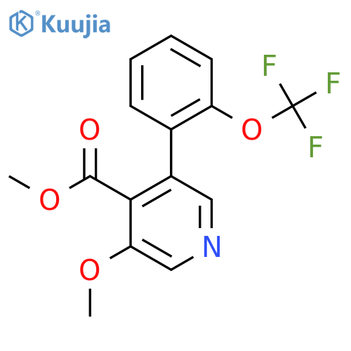 Methyl 3-methoxy-5-(2-(trifluoromethoxy)phenyl)isonicotinate structure