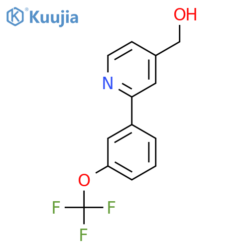 2-(3-(Trifluoromethoxy)phenyl)pyridine-4-methanol structure