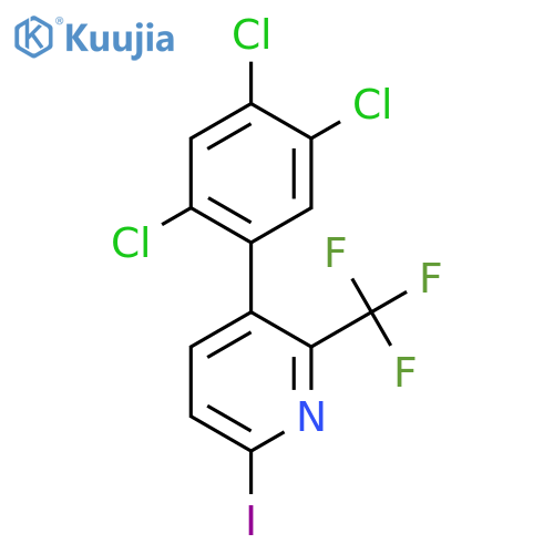 6-Iodo-3-(2,4,5-trichlorophenyl)-2-(trifluoromethyl)pyridine structure