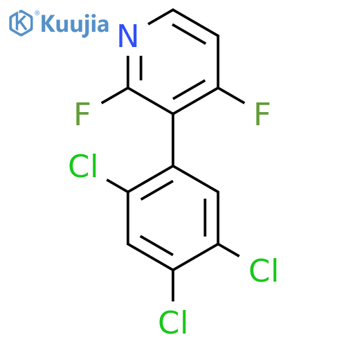 2,4-Difluoro-3-(2,4,5-trichlorophenyl)pyridine structure