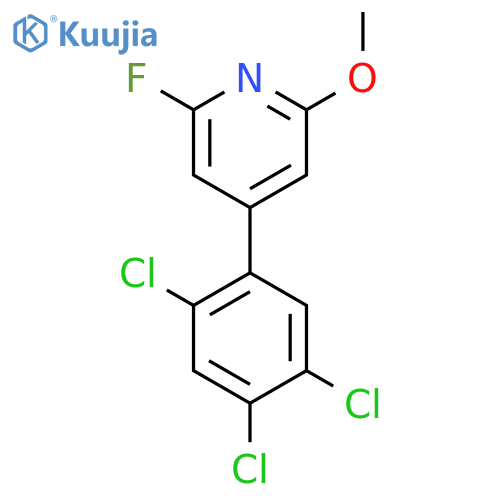 2-Fluoro-6-methoxy-4-(2,4,5-trichlorophenyl)pyridine structure