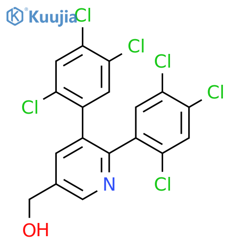 2,3-Bis(2,4,5-trichlorophenyl)pyridine-5-methanol structure