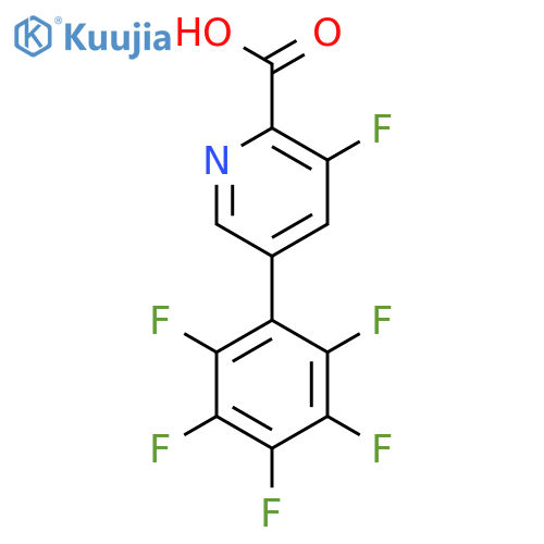 3-Fluoro-5-(perfluorophenyl)picolinic acid structure