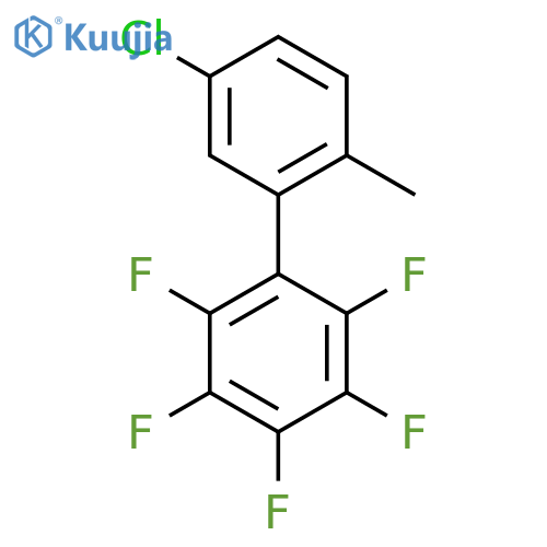 5'-Chloro-2'-methyl-2,3,4,5,6-pentafluorobiphenyl structure