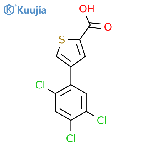 4-(2,4,5-Trichlorophenyl)thiophene-2-carboxylic acid structure