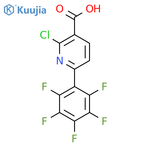 2-Chloro-6-(perfluorophenyl)nicotinic acid structure