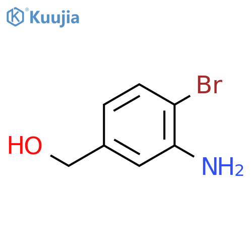 (3-amino-4-bromophenyl)methanol structure