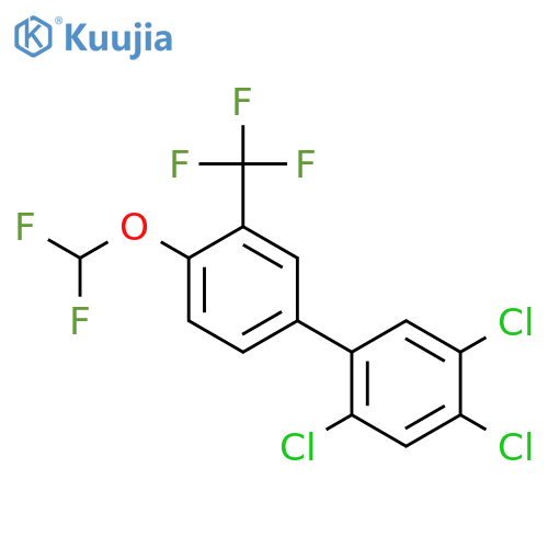 4'-Difluoromethoxy-2,4,5-trichloro-3'-(trifluoromethyl)biphenyl structure