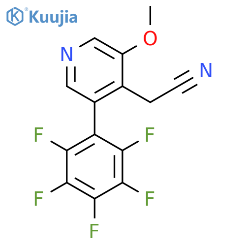 3-Methoxy-5-(perfluorophenyl)pyridine-4-acetonitrile structure